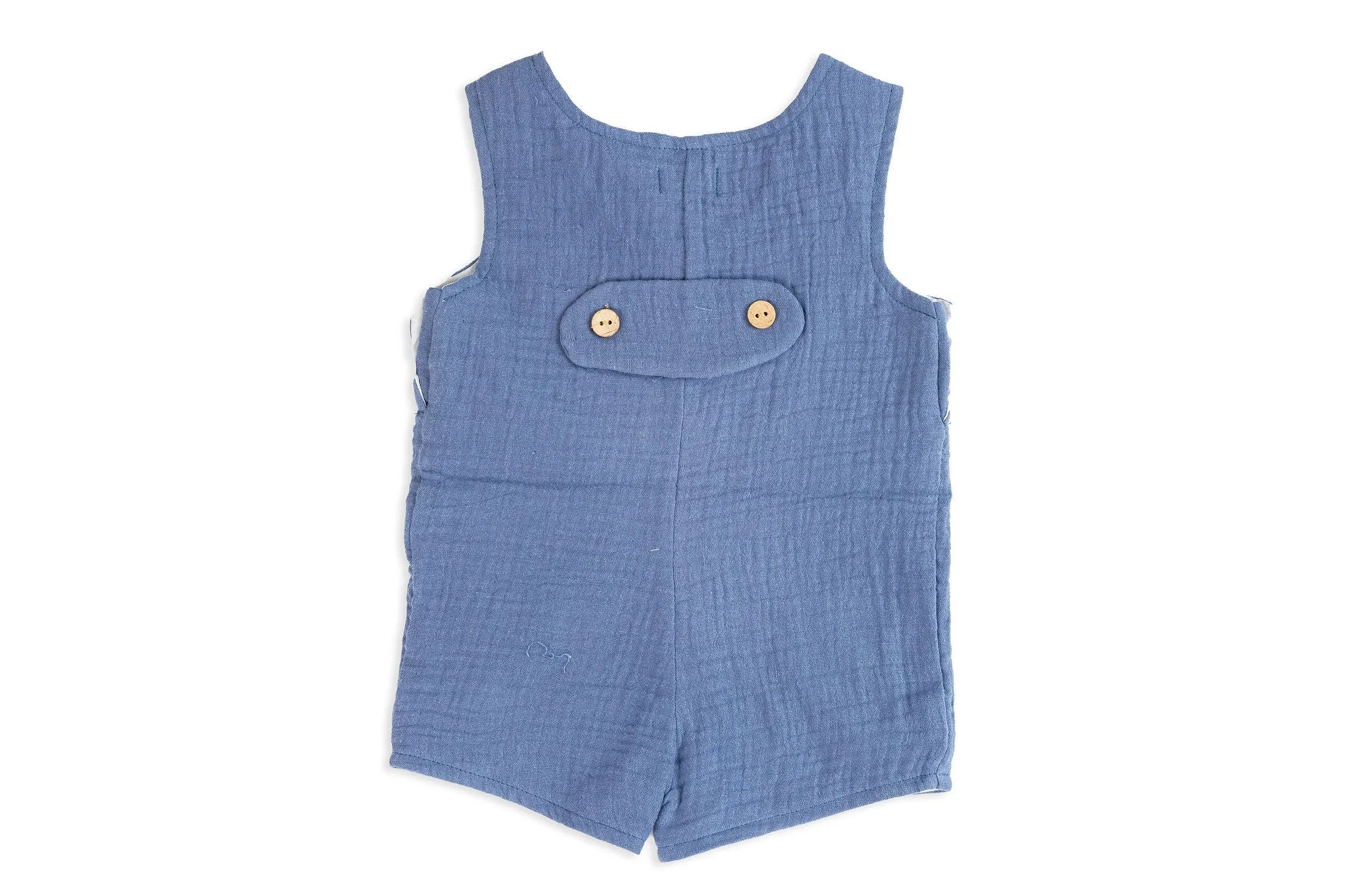 Blue Cotton Overalls