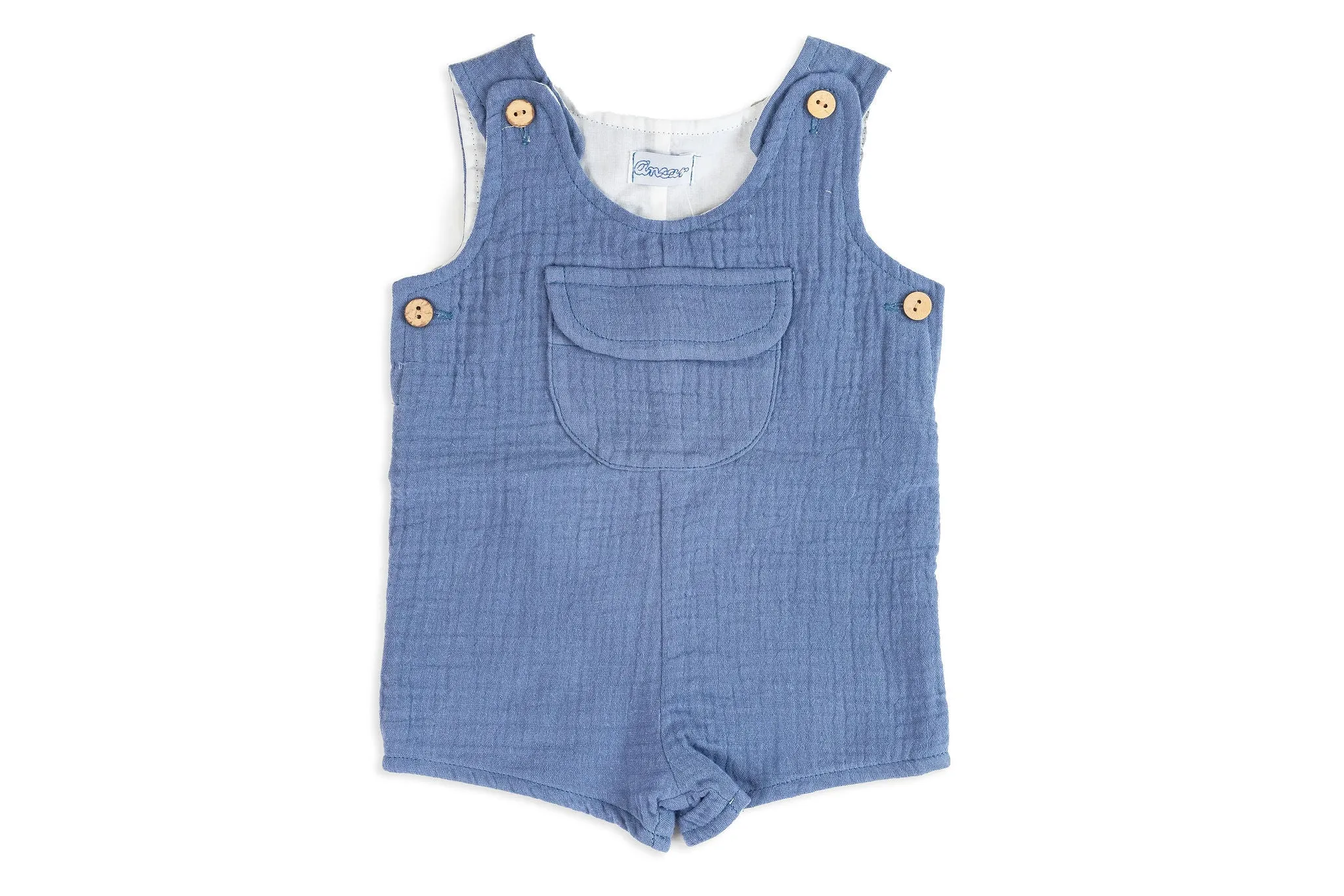 Blue Cotton Overalls