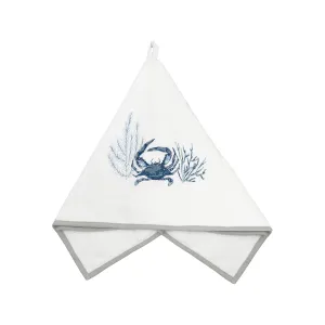 Blue Crab Terrycloth Guest Towel