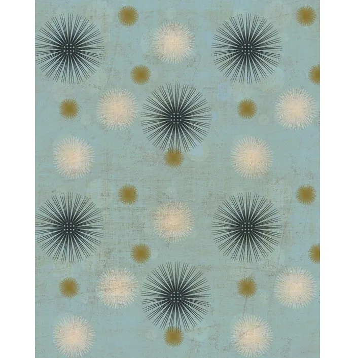 Blue Dandelion Printed Backdrop