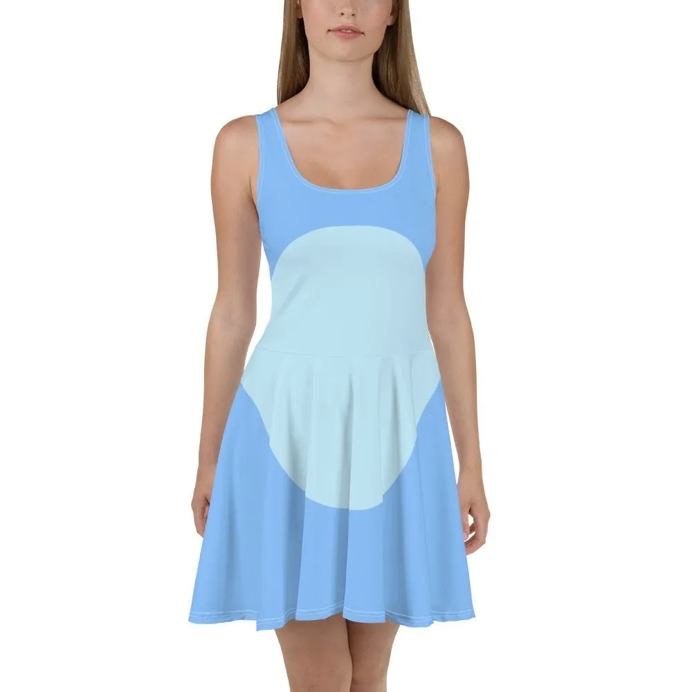 Blue Dog Skater Dress- Running Costume, Cosplay, Bounding