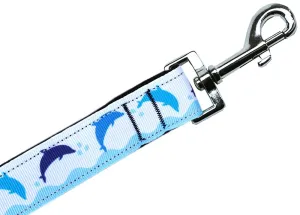 Blue Dolphins Nylon Pet Leash 1in By 4ft