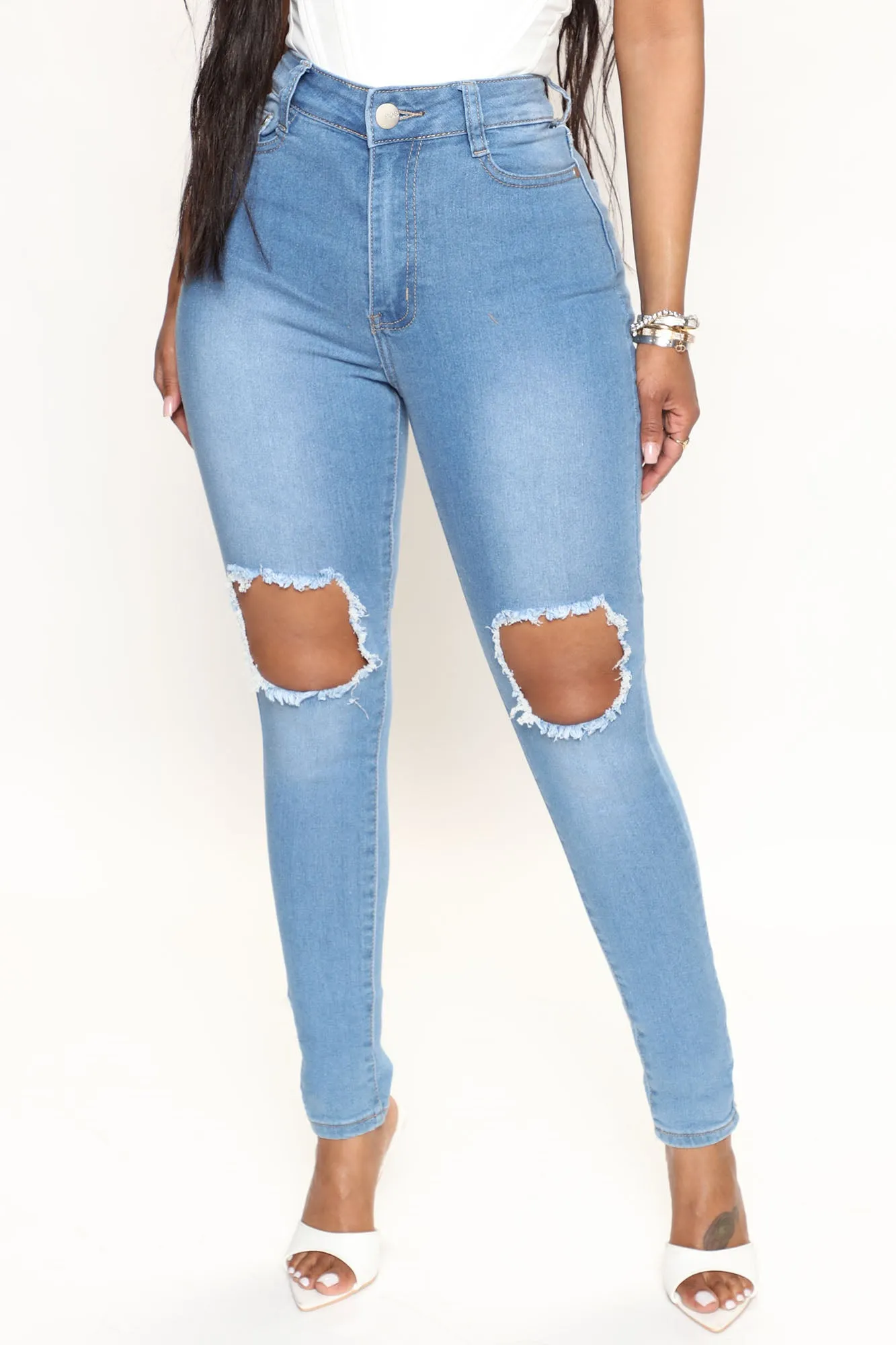 Blue Dream High Rise Jeans - Light Blue Wash