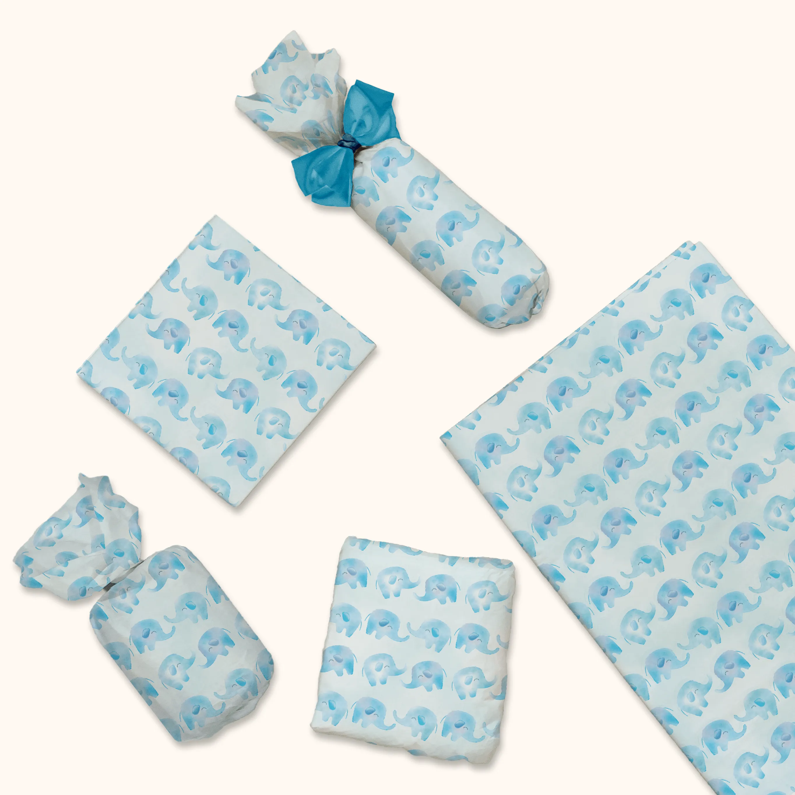 Blue Elephant Tissue Paper