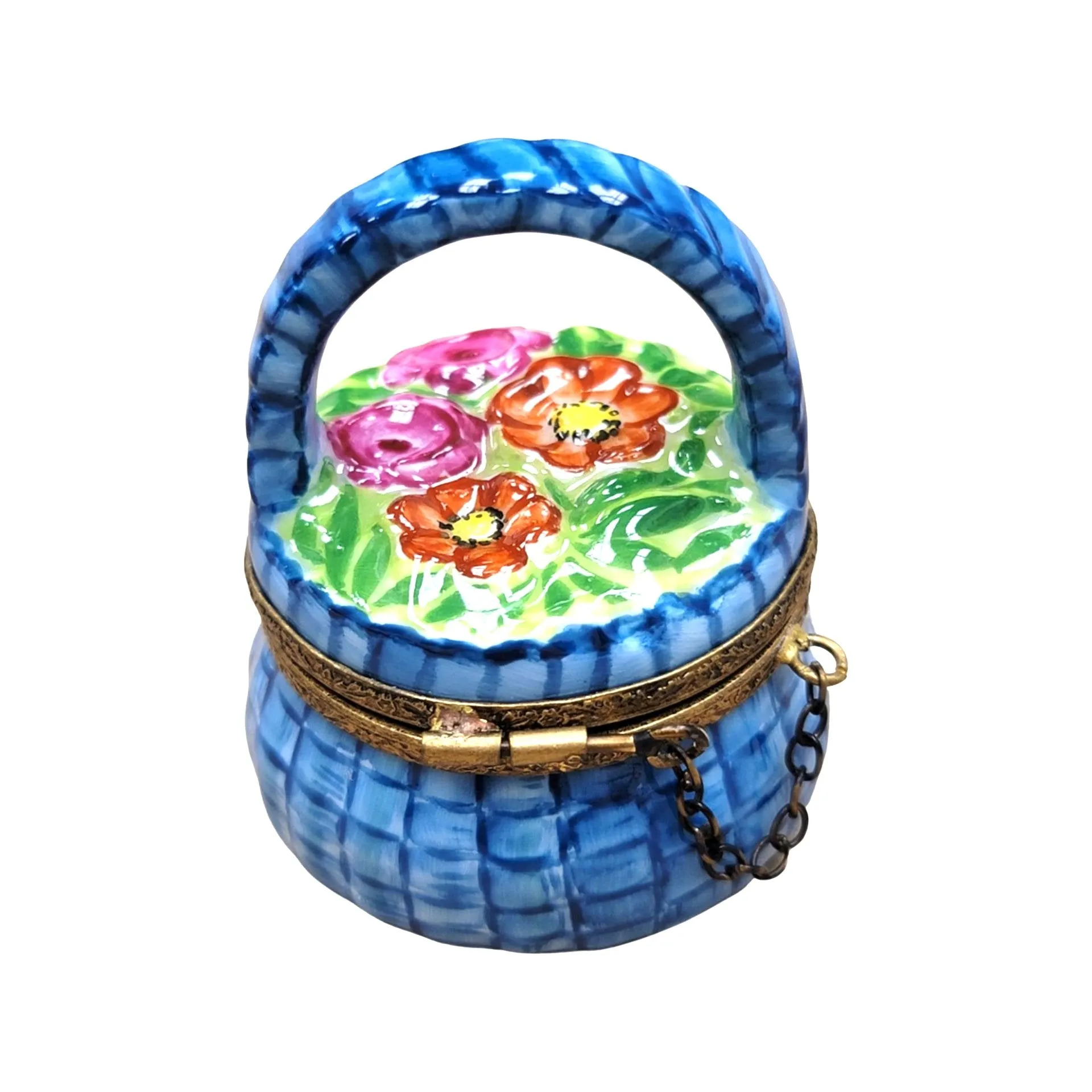 Blue Flowers Basket