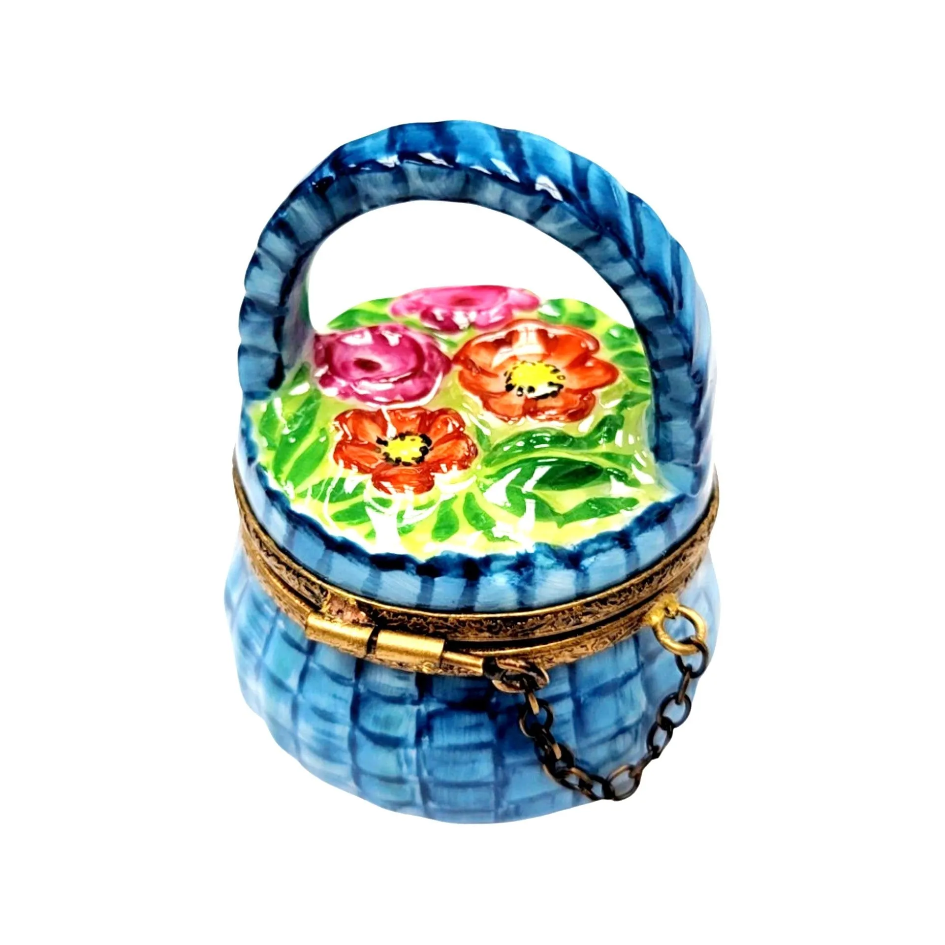 Blue Flowers Basket