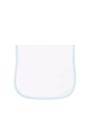 Blue Gingham Burp Cloth