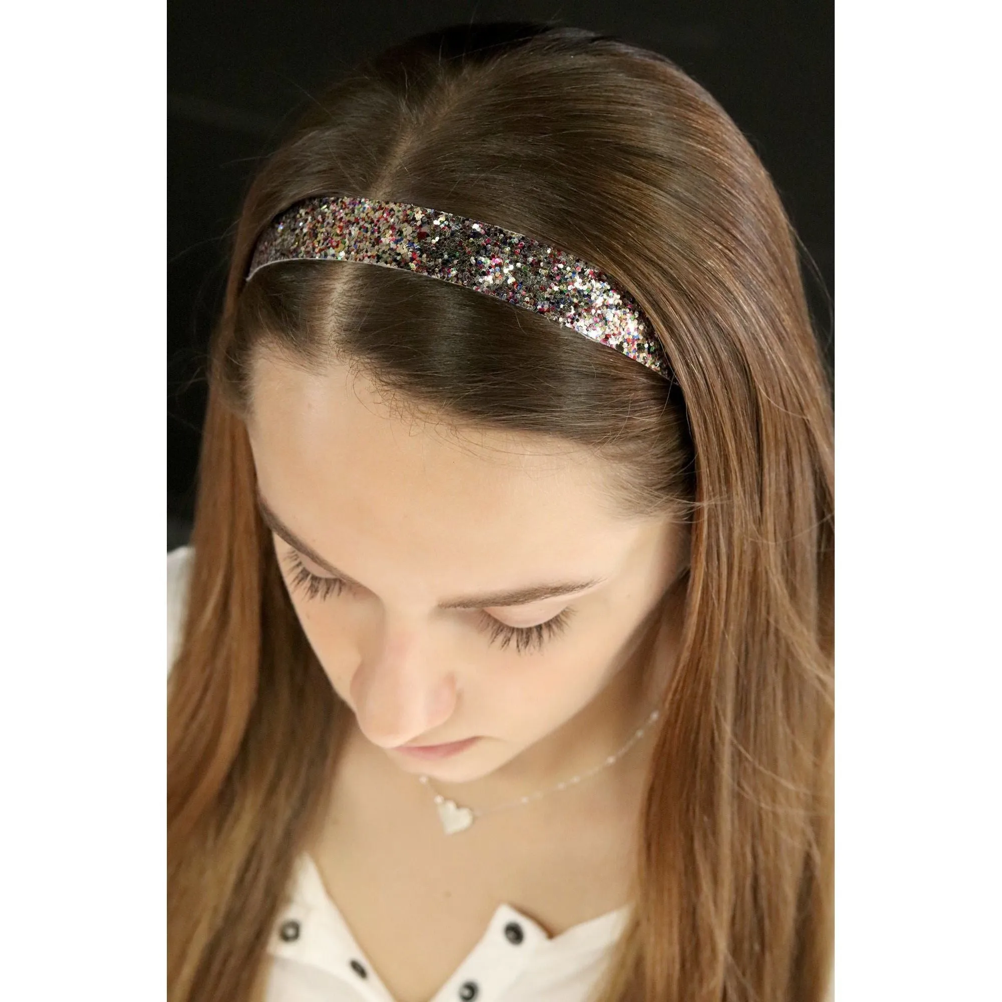 Blue Glitter Headband