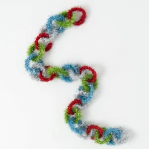 Blue Green Red Link Garland