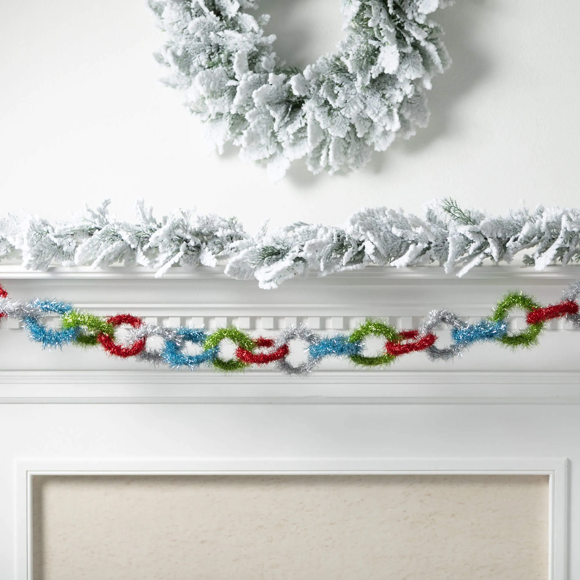 Blue Green Red Link Garland