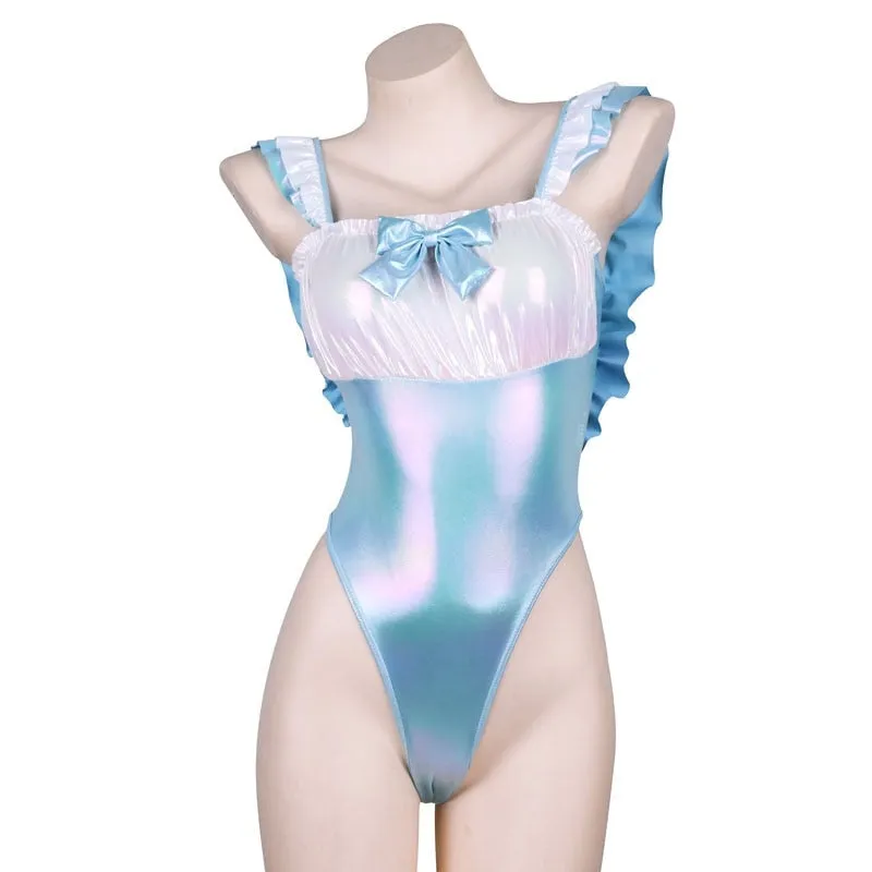 Blue Holographic Onesie