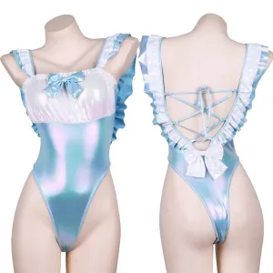 Blue Holographic Onesie