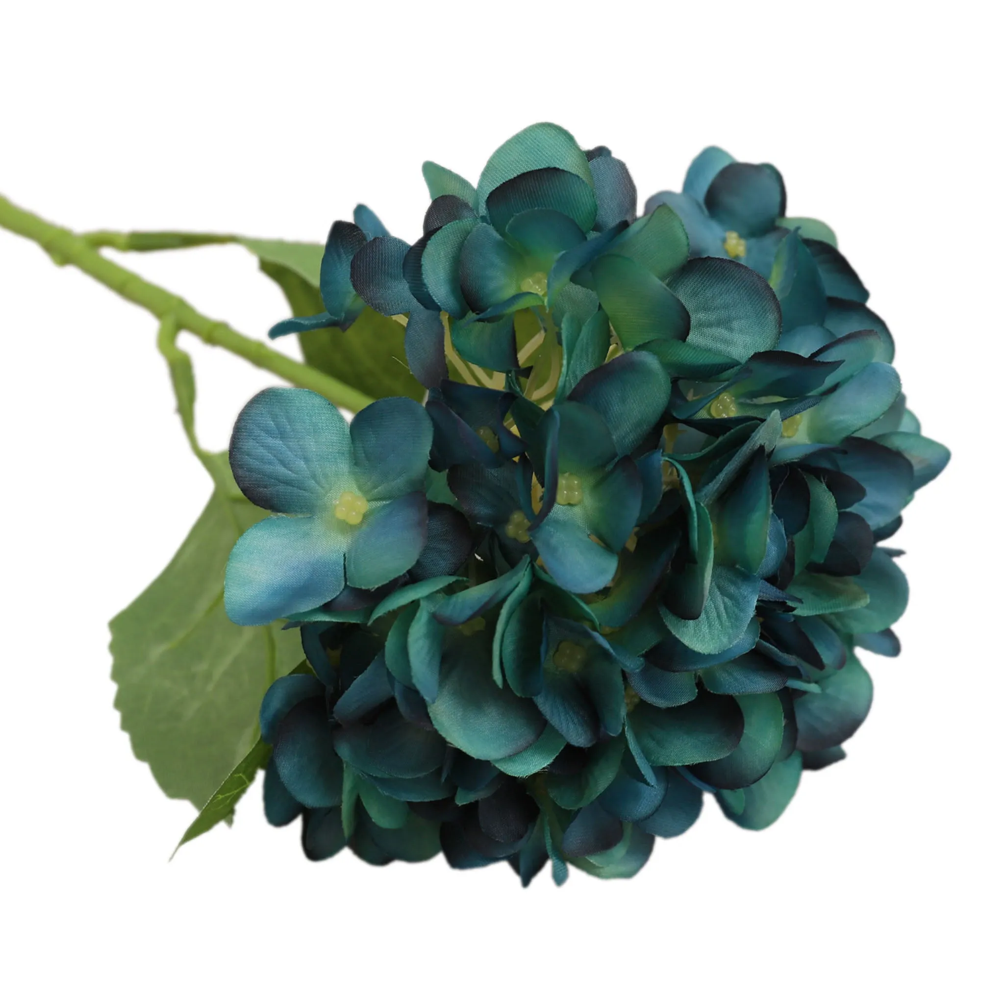 Blue Hydrangea Artificial Silk Flowers Blooms