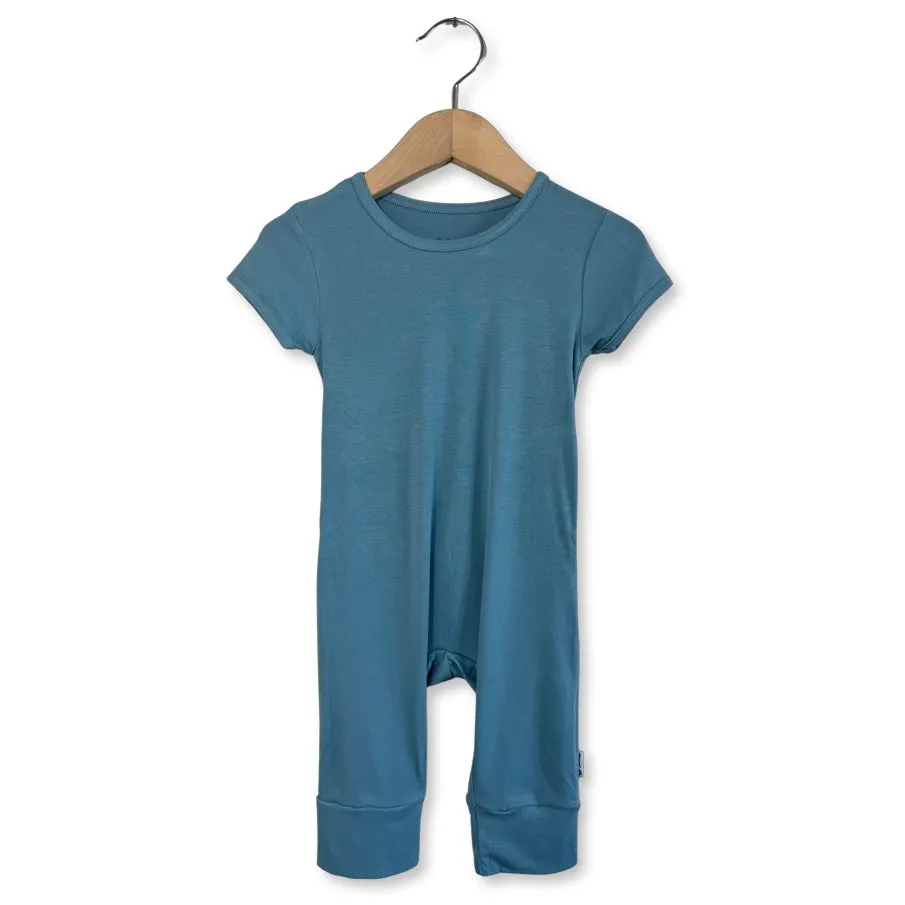 Blue Jay Mini Ribbed Short Long Romper