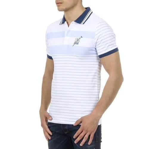 Blue L Ufford & Suffolk Polo Club Mens Polo Short Sleeves US006 BLUE