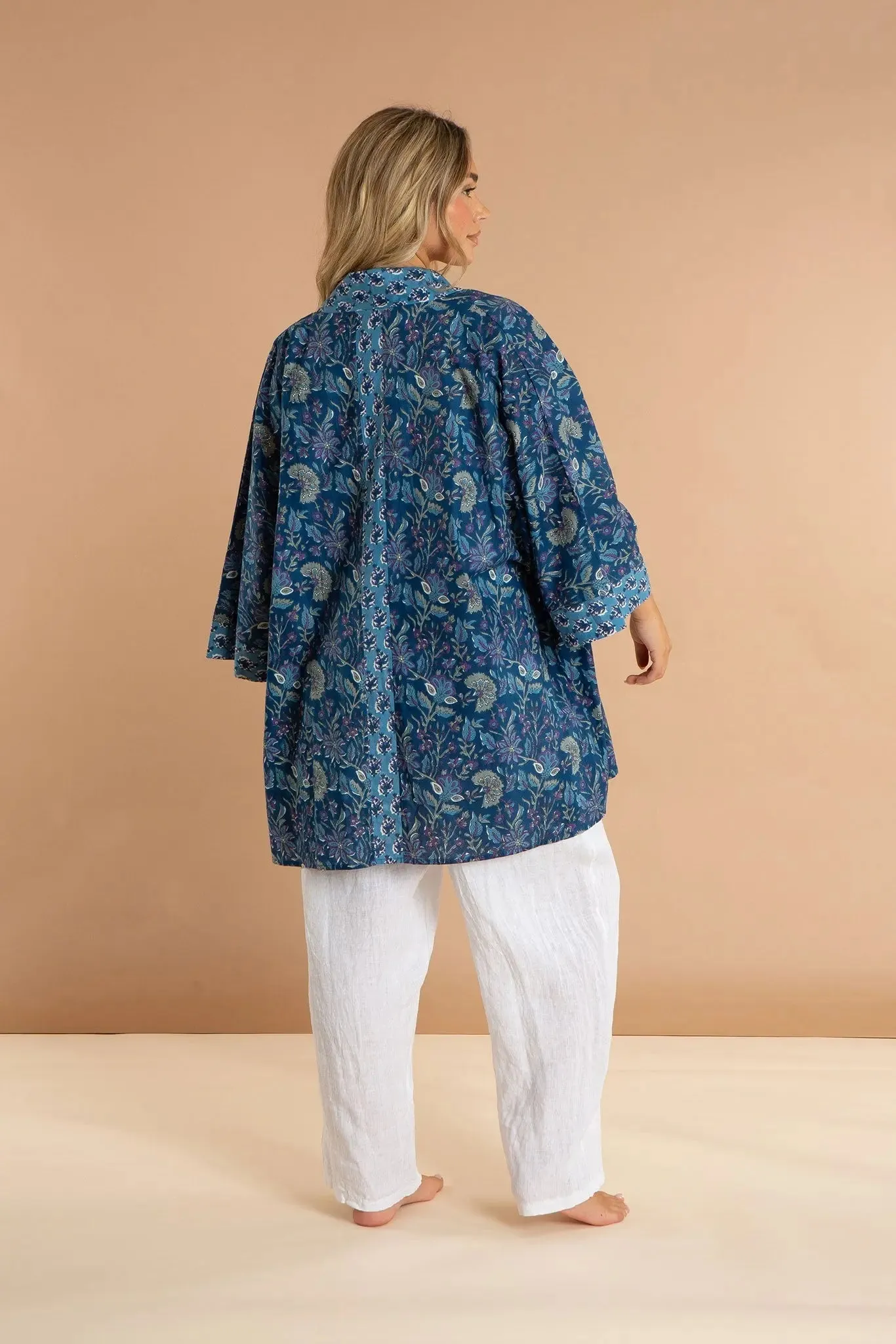 Blue Lagoon Women's Cotton Kimono