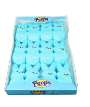 Blue Marshmallow Peeps Bunnies 12 Packs