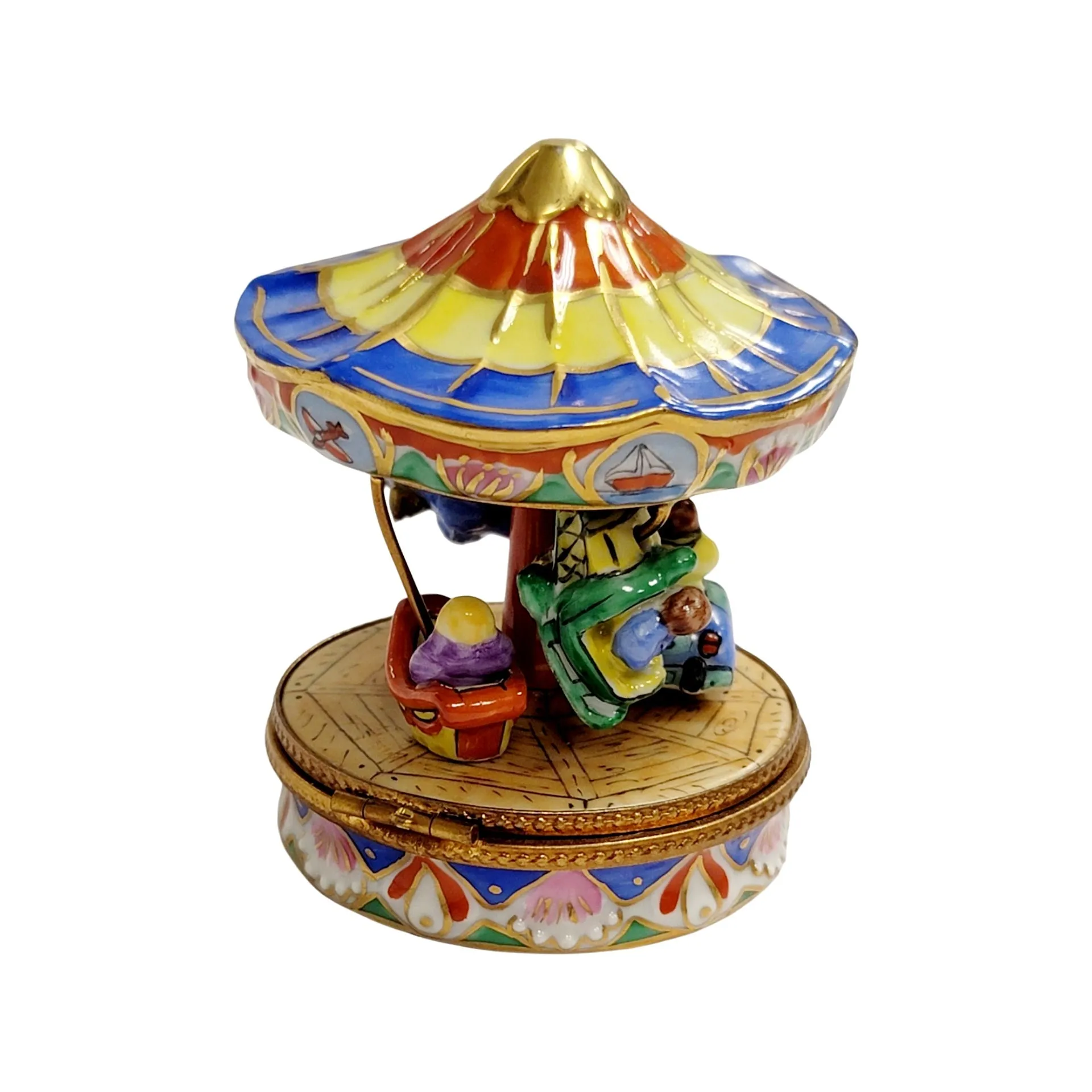 Blue Merry Go Round Carousel Carnival Ride