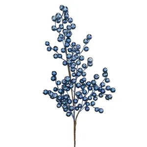 Blue Metallic Crabapple Spray