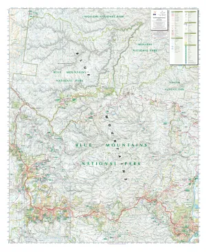 Blue Mountains North (NSW) Topographic Wall Map by Spatial Vision