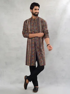 Blue Multi Kurta Pajama | TULA