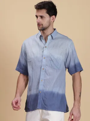 Blue Ombre Men Shirt