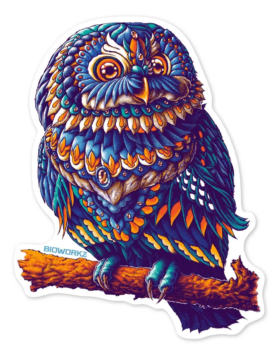 Blue Owl Decal (Weatherproof)