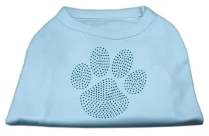 Blue Paw Rhinestud Shirt Baby Blue M (12)