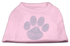 Blue Paw Rhinestud Shirt Light Pink XXL (18)