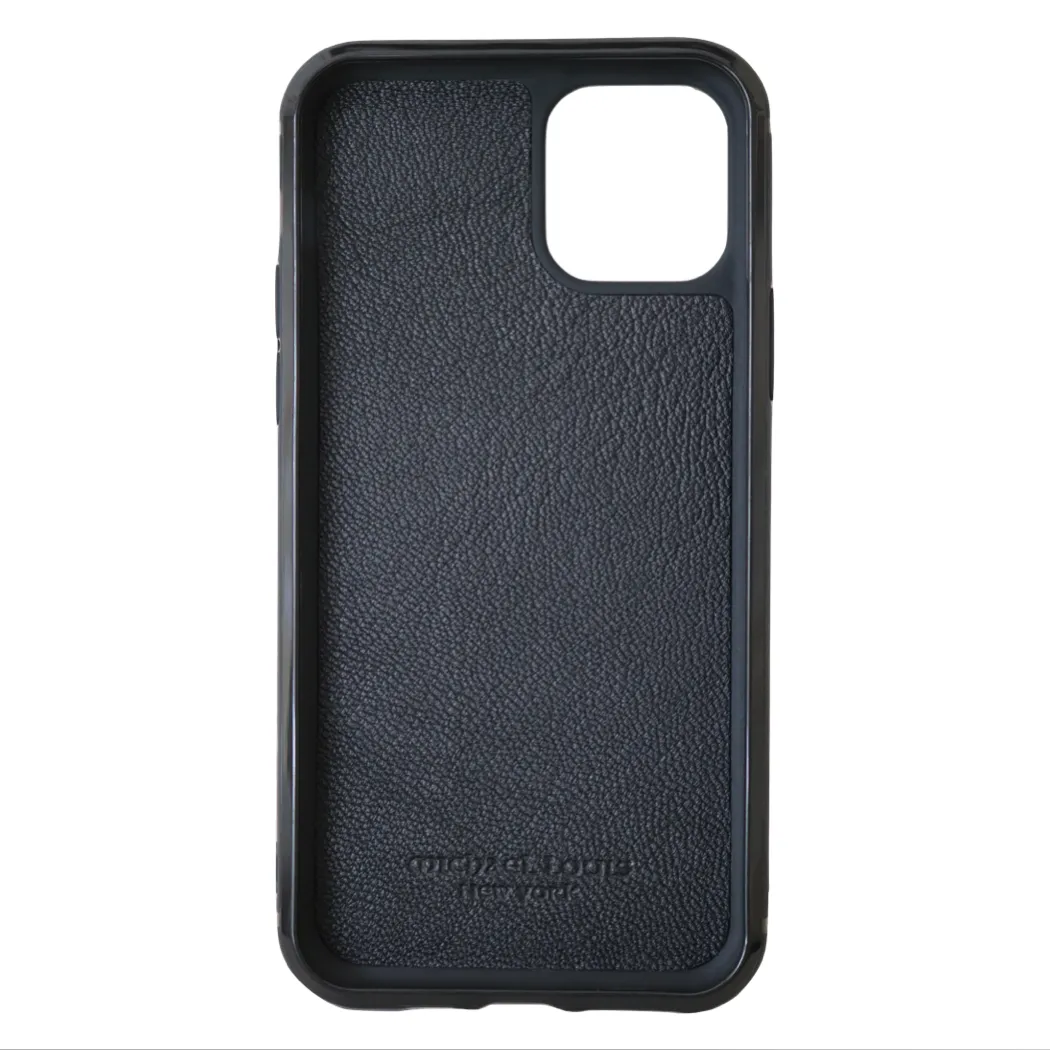 Blue Pebbled Leather iPhone 12 Pro Max Case