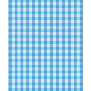 Blue Plaid Printed Backdrop