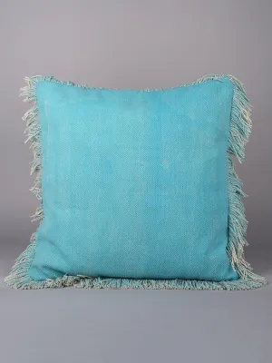 BLUE PLAIN - SOILD SQUARE CUSHION COVER