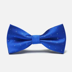 Blue Polka Formal Bow Tie