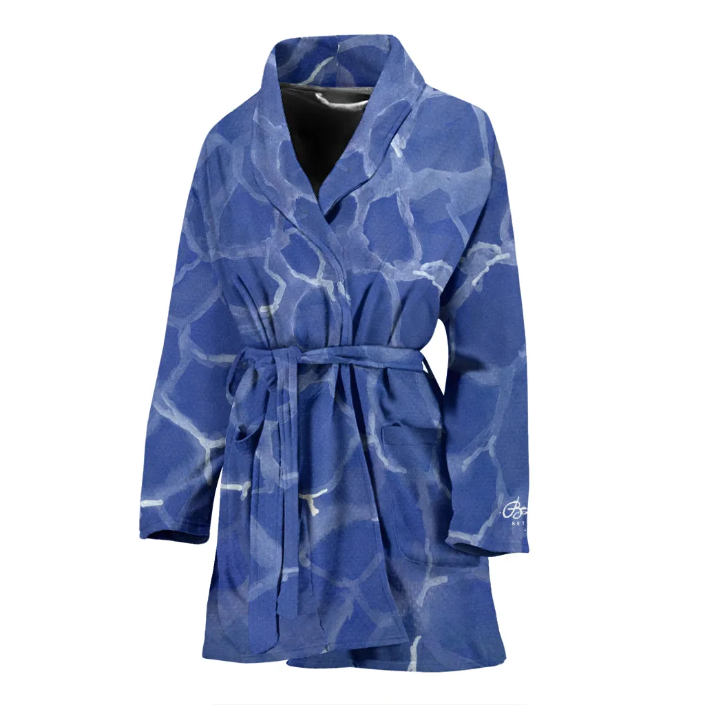 Blue Pool Bath Robe - Women