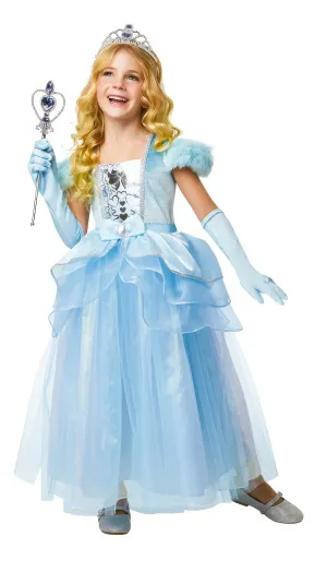 Blue Princess Dress with Gloves and Tiara