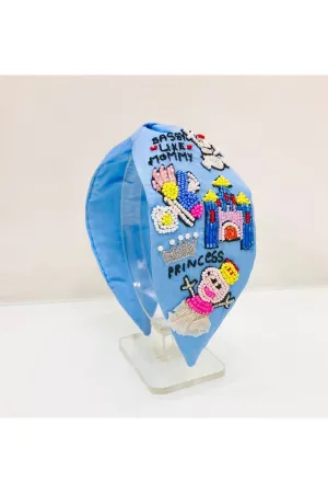 Blue princess peppa pure crepe hairband