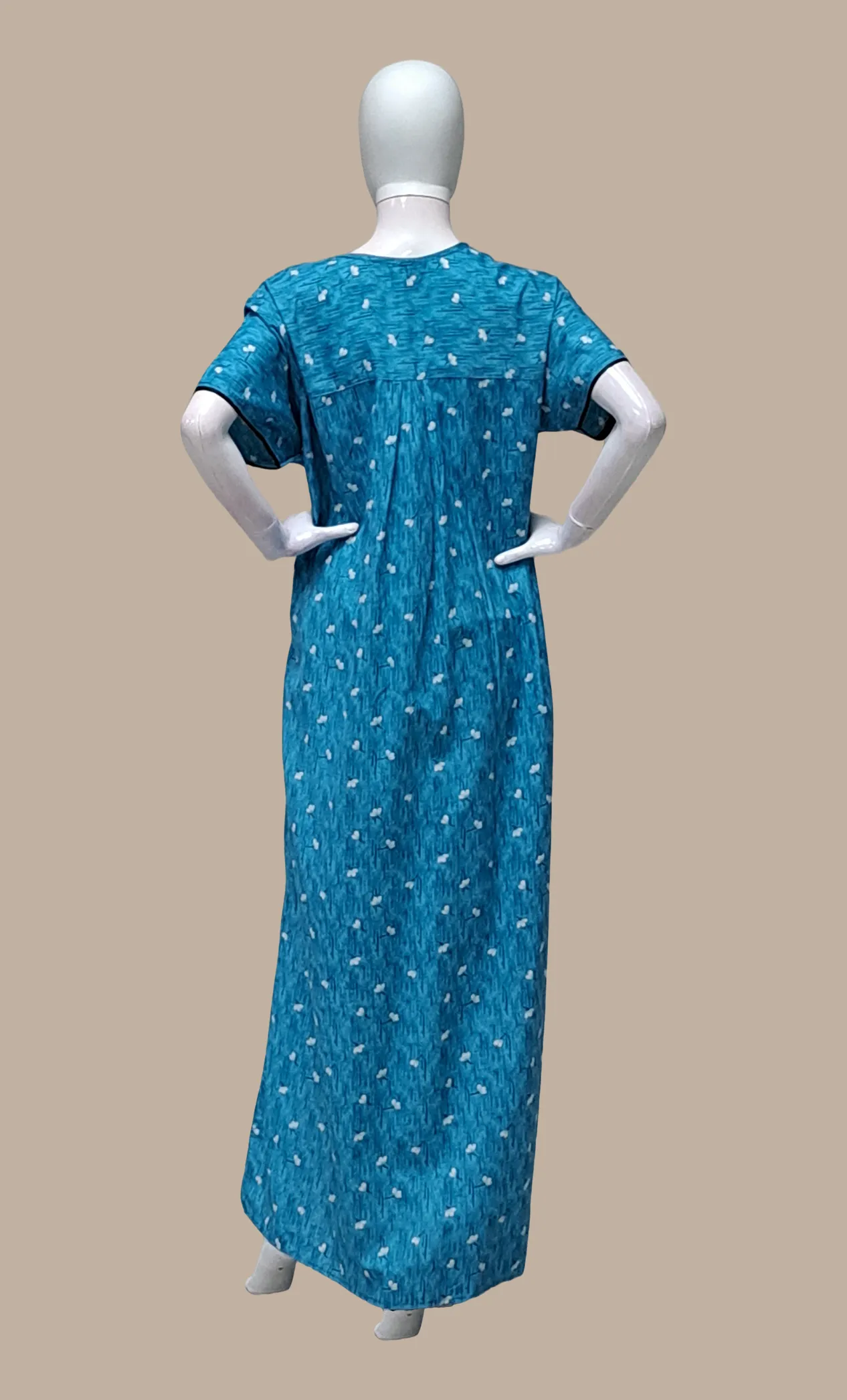 Blue Printed Kaftan