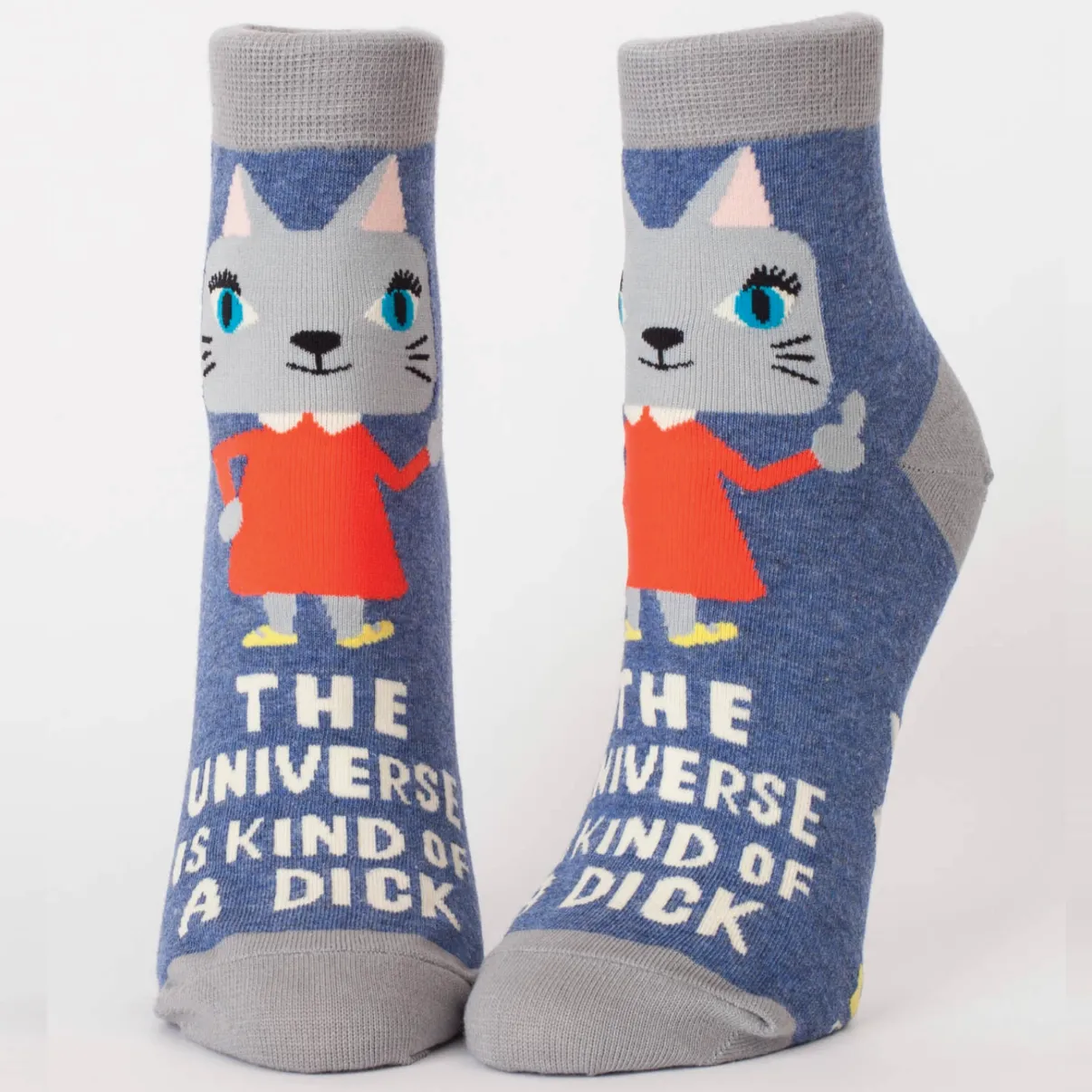 Blue Q Ankle Socks - The Universe Is A Dick