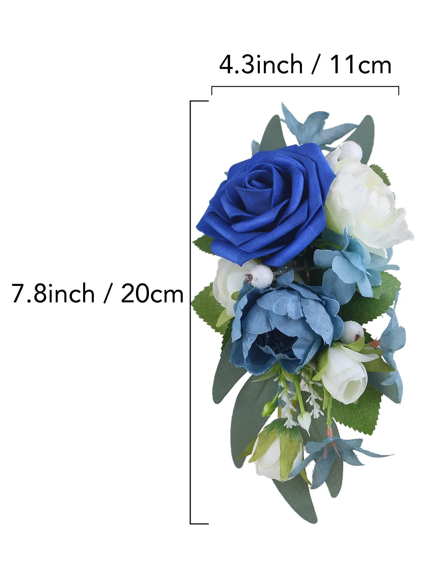 Blue Rose Shoulder Corsage