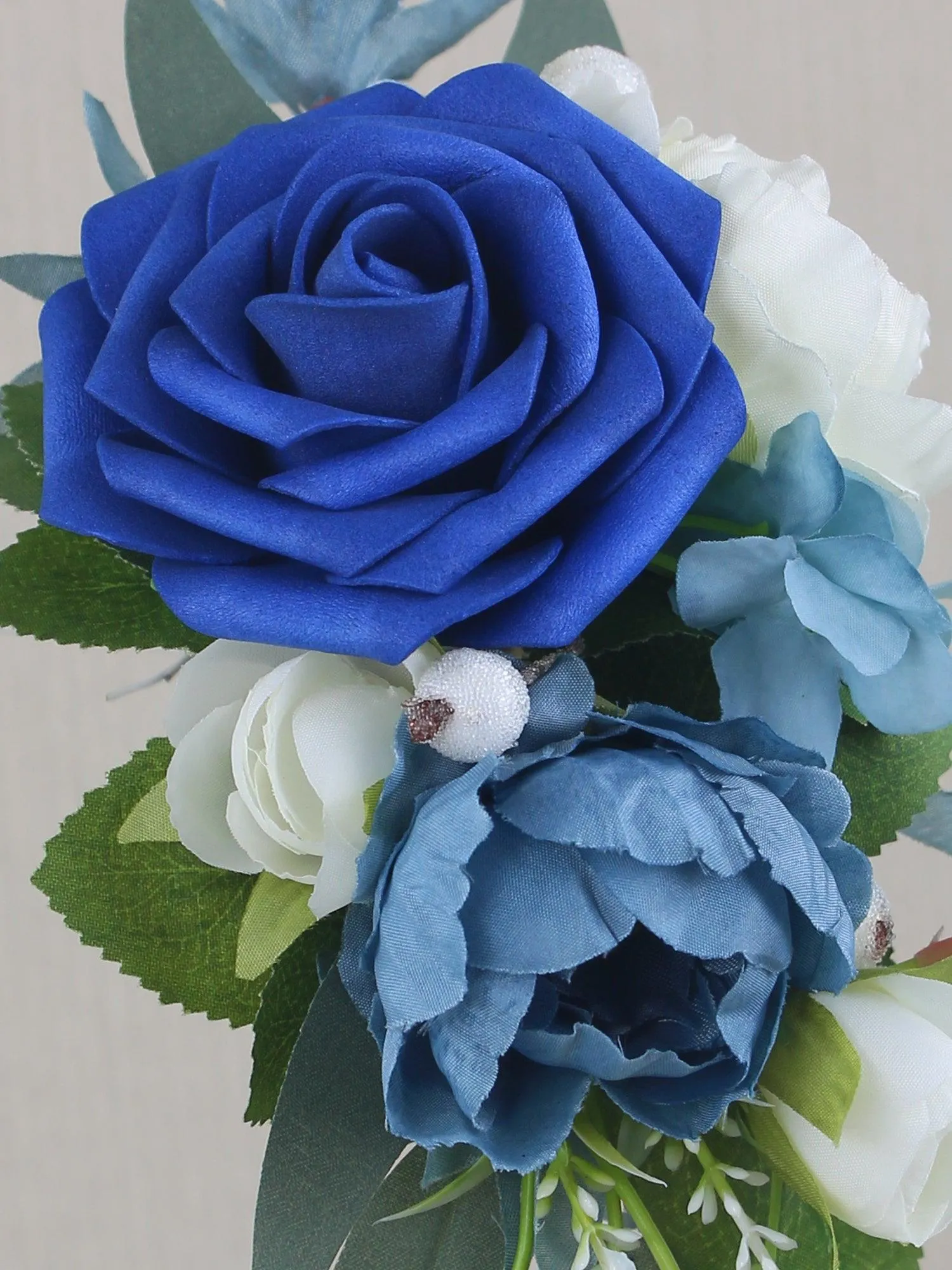 Blue Rose Shoulder Corsage