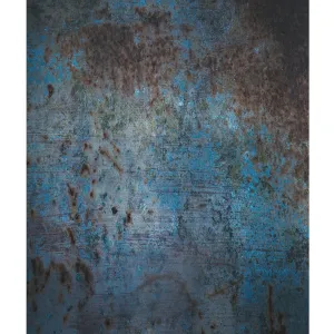 Blue Rust Texture Printed Backdrop