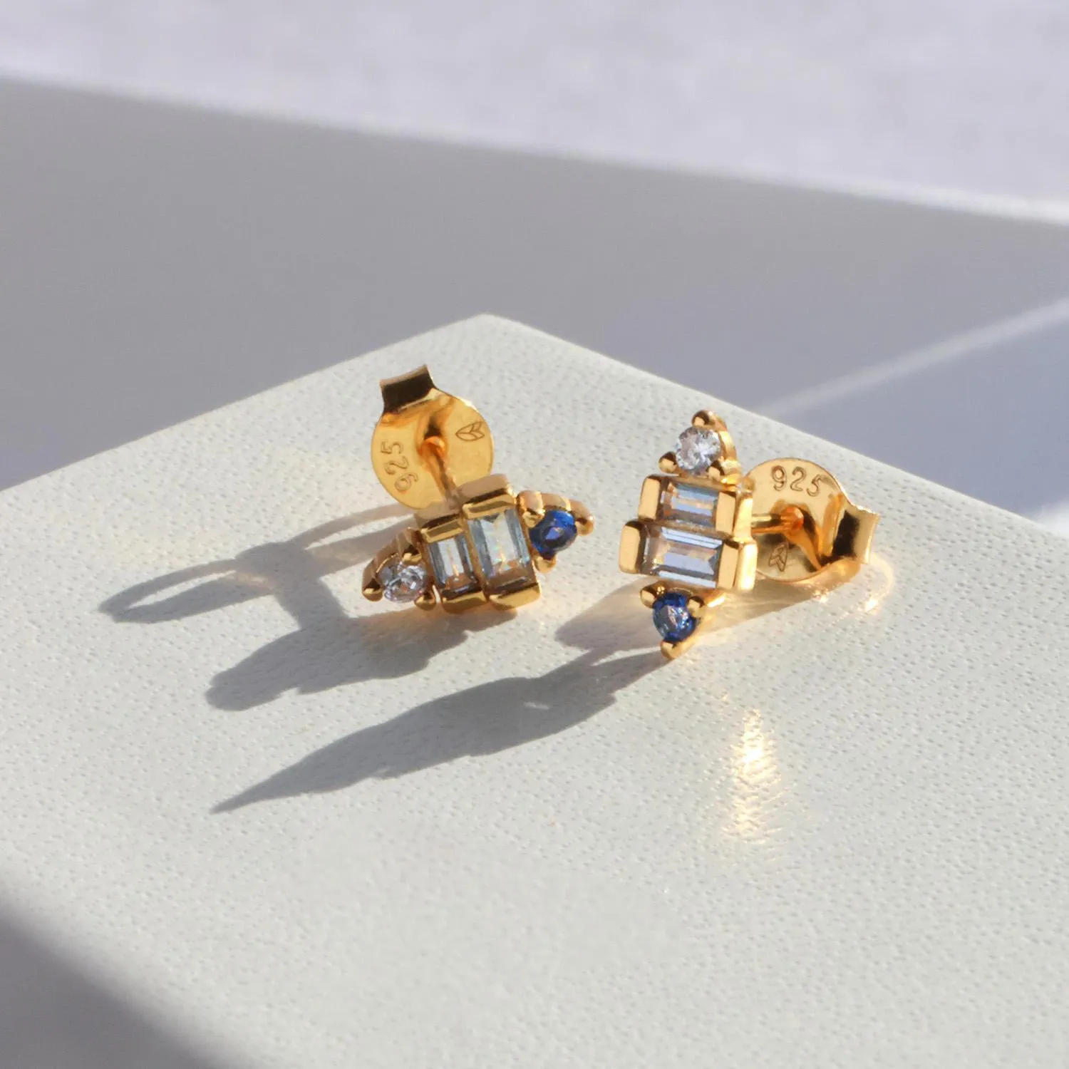 Blue Sea Stud Earrings