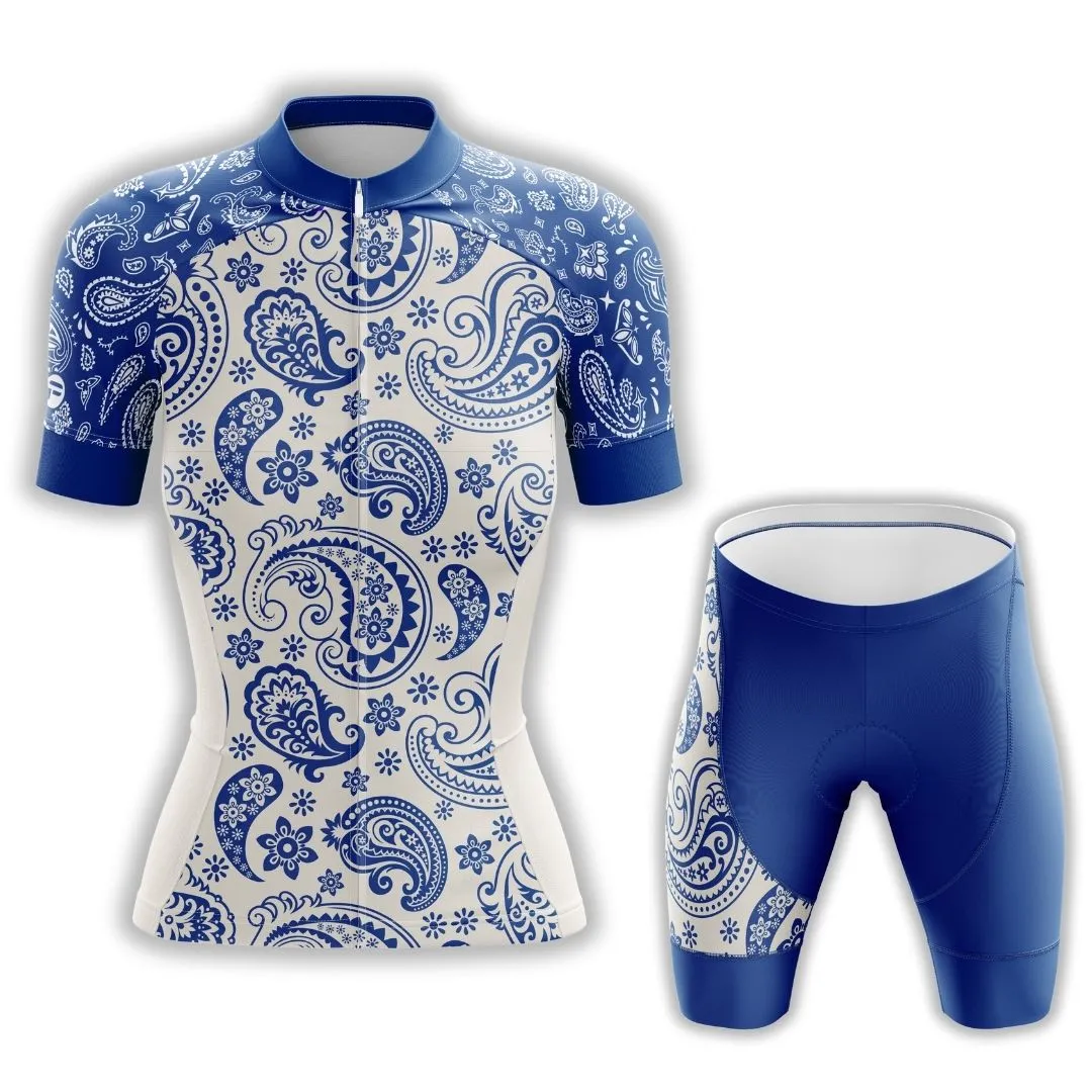 Blue Serenity | Women's Short Sleeve Cycling Set