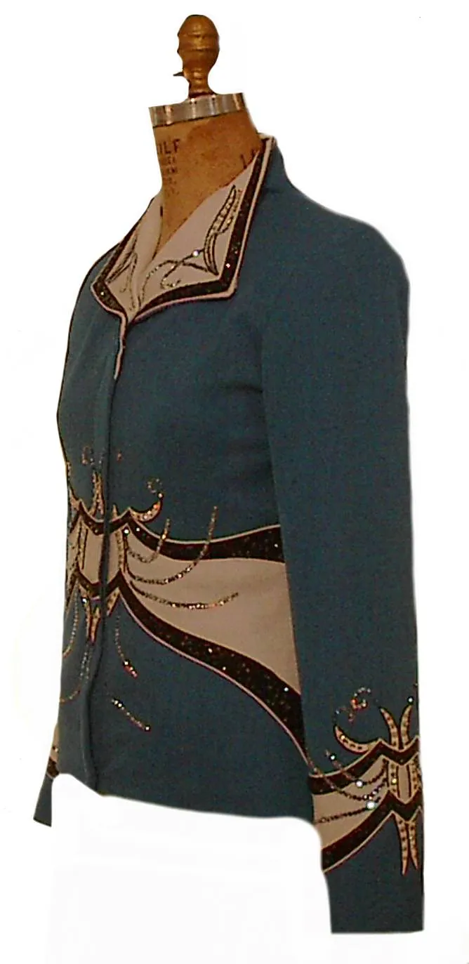 Blue Showmanship Outfit, Budget Friendly, Ladies L, 5080AB