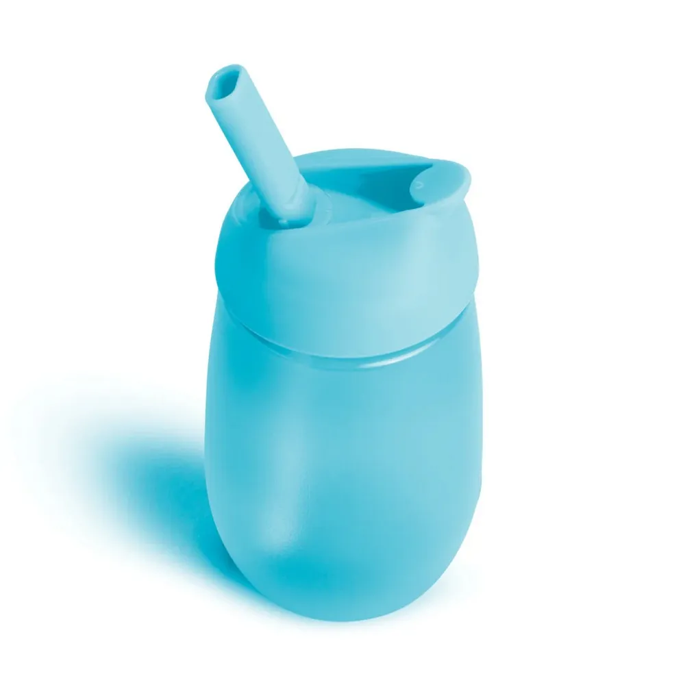 Blue Simple Clean Straw Cup- 296ml