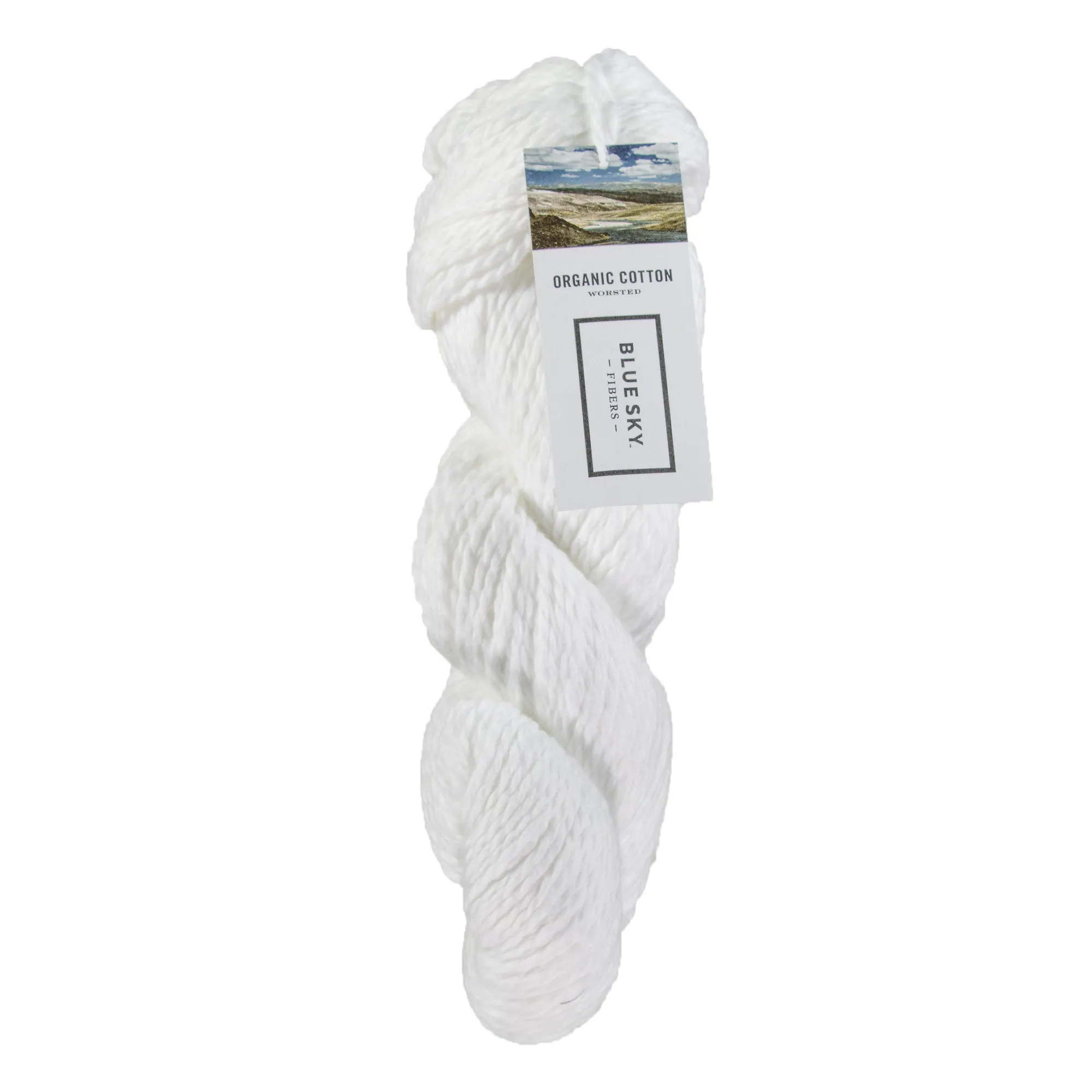 Blue Sky Fibers Organic Cotton Yarn - 615 - Tulip (White)