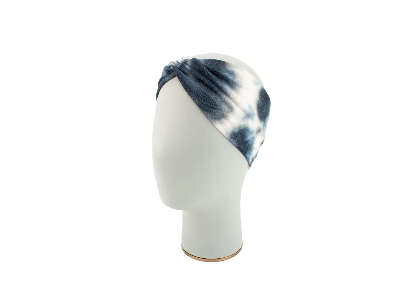 Blue Tie Dye Knit Headband