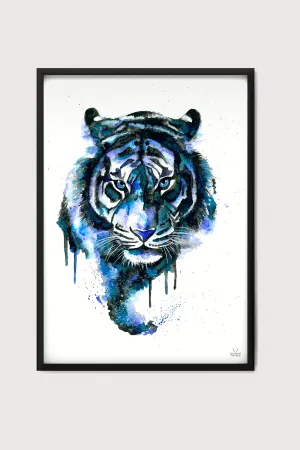 Blue Tiger Fine Art Print