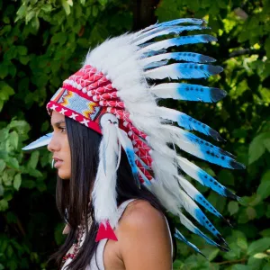 Blue Tips Chief Headdress - 65cm