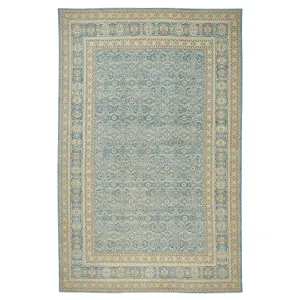 Blue Traditional Wool Rug - 11'7" x 18'2"